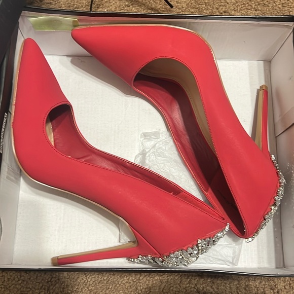 Sparkly Badazzled Red Stilleto Heels - Picture 1 of 2